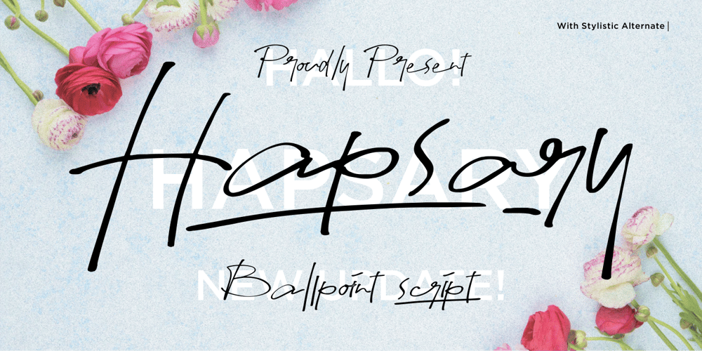 Hapsary font