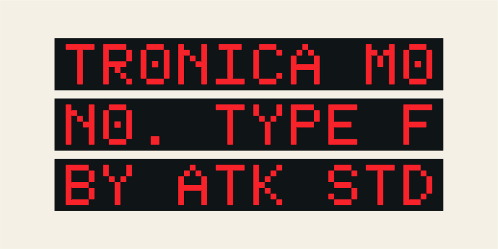 Tronica Mono font