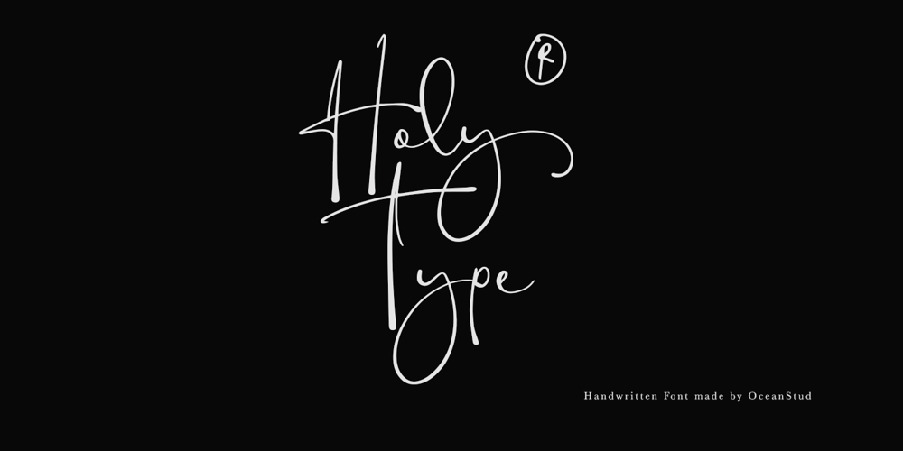 Holy Type font