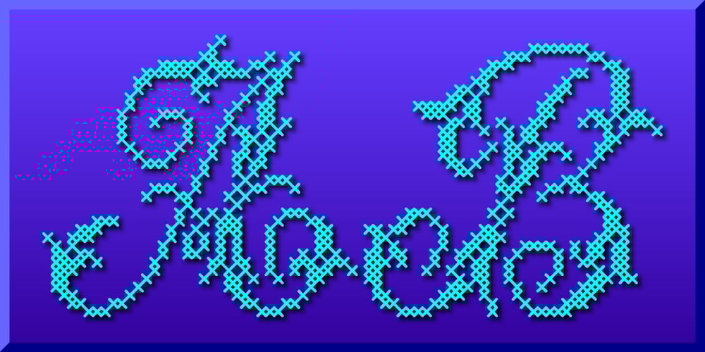 Cross Stitch Majestic font