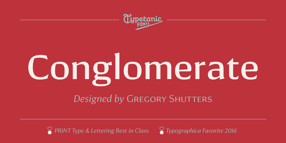 Conglomerate font