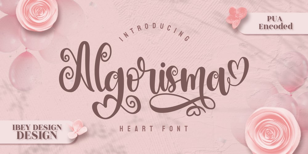 Algorisma Heart Font font