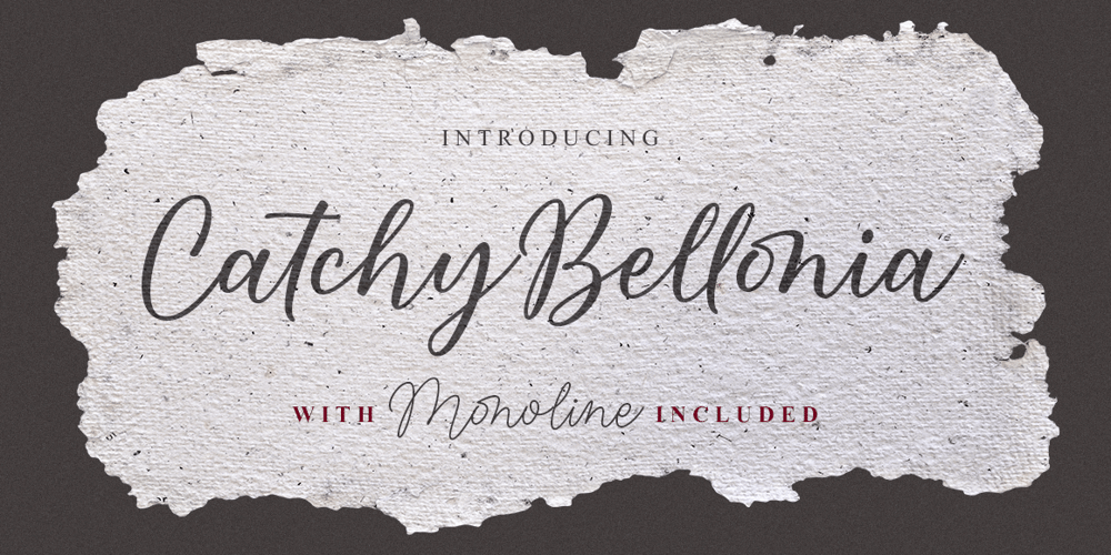 Catchy Bellonia font