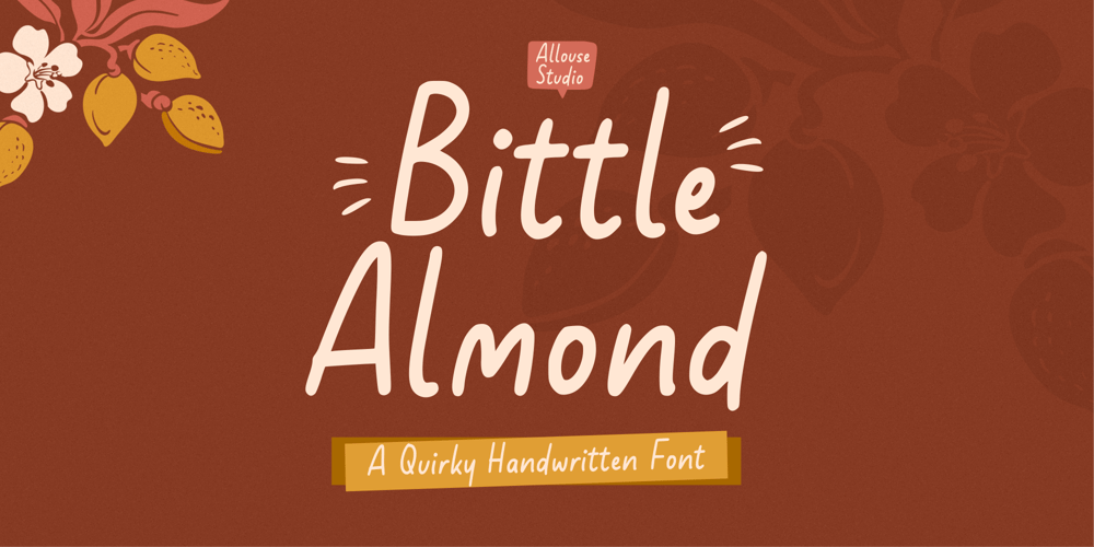 Bittle Almond font