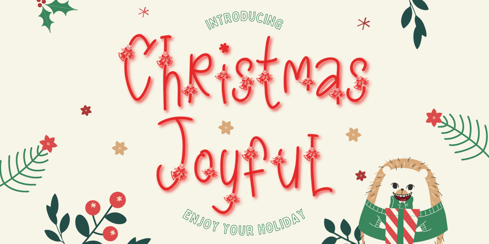 Chistmas Joyful font