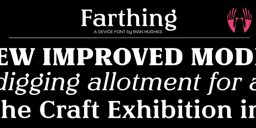 Farthing font