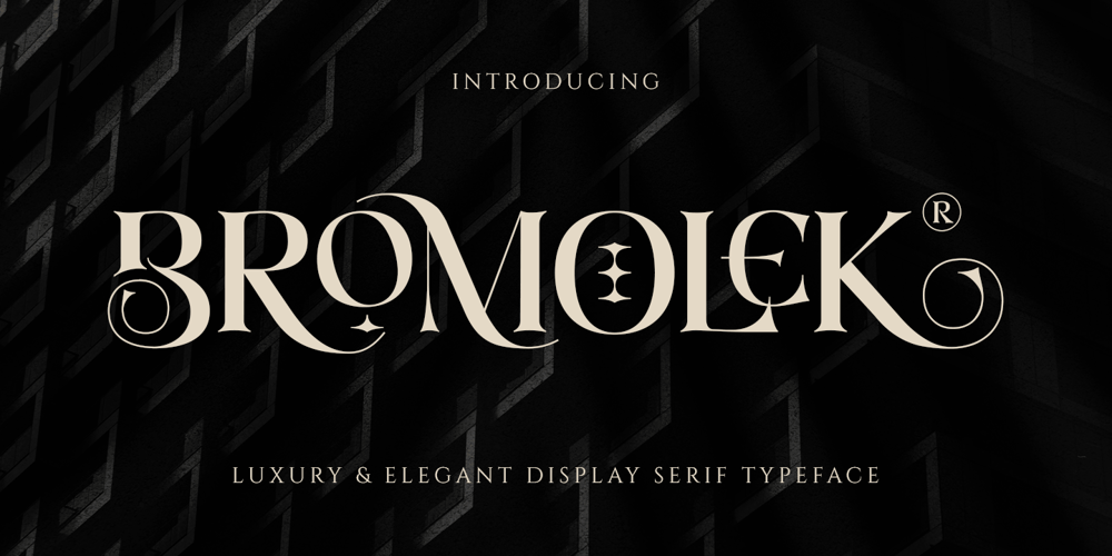 Bromolek font