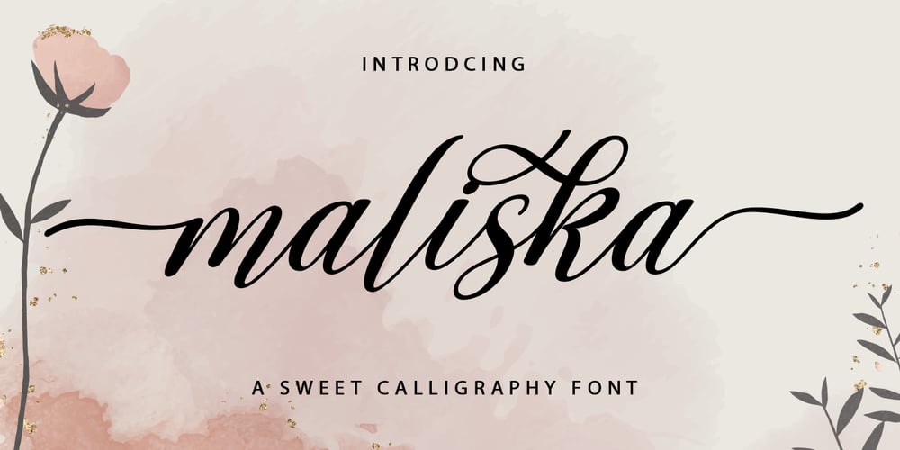 Maliska Script font