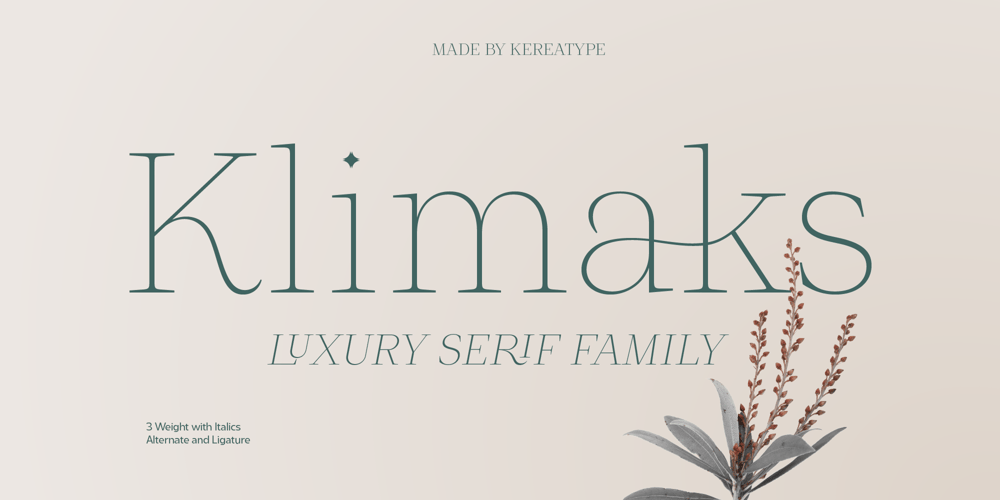 Klimaks font