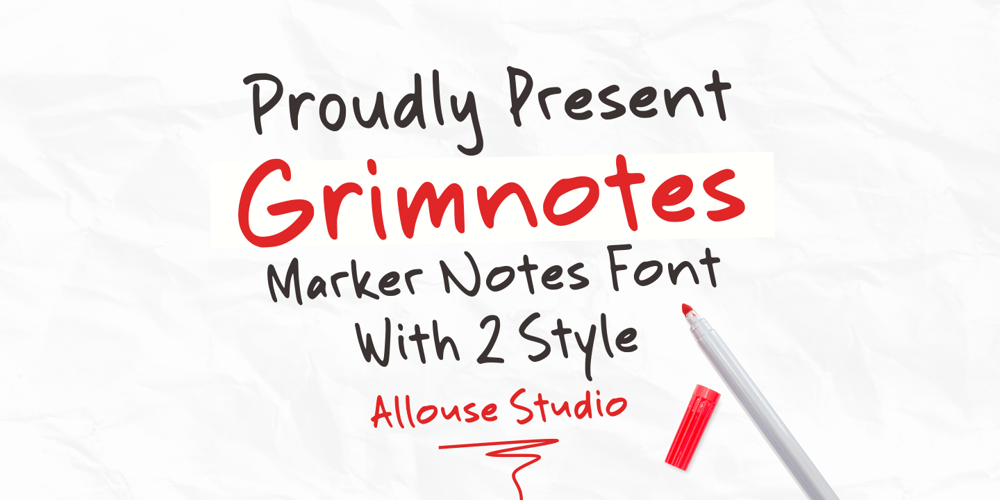 Grimnotes font