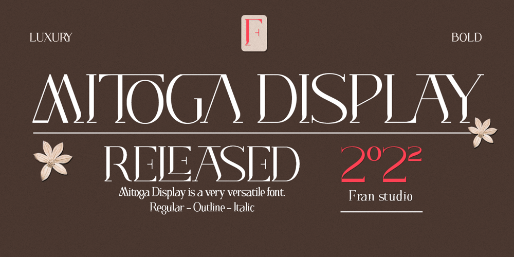 Mitoga Display font