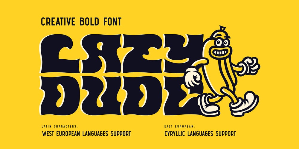 Lazy Dude font