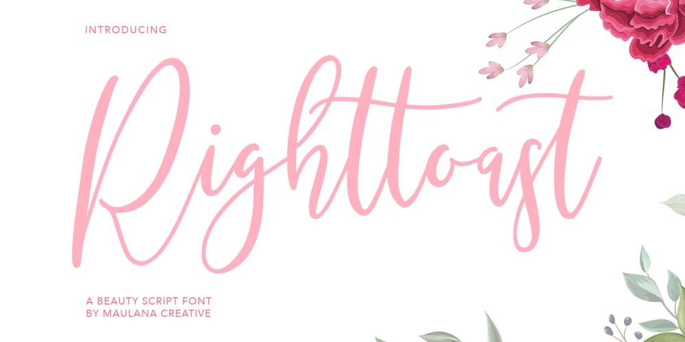 Righttoast font