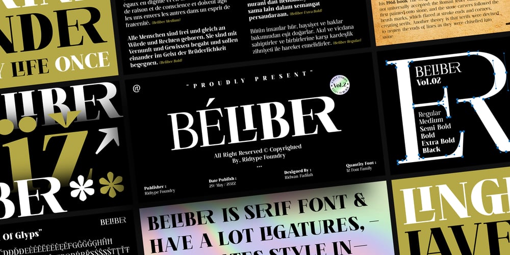 Beliber font