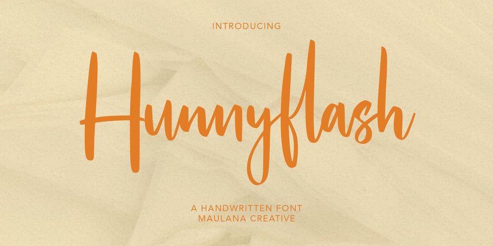 Hunnyflash font