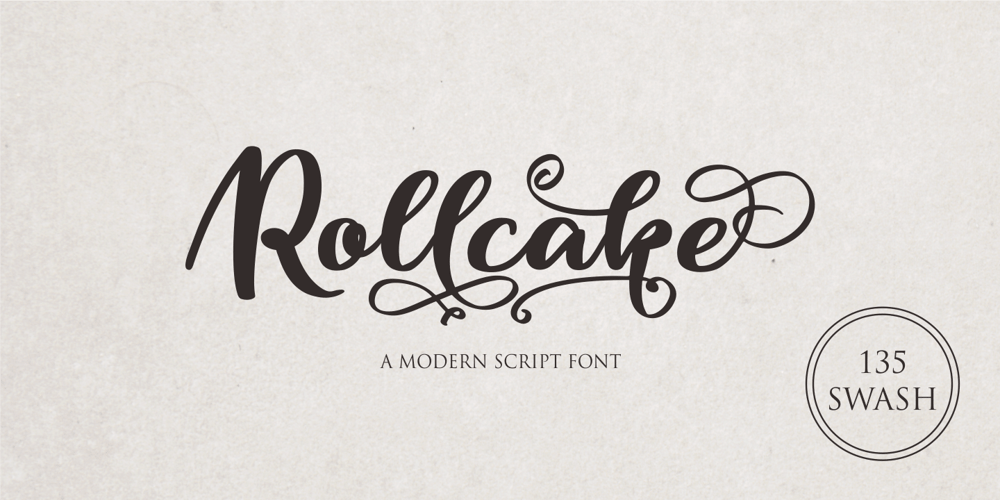 Rollcake font