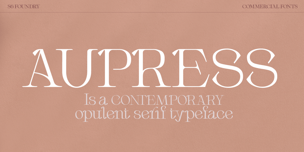 Aupress font