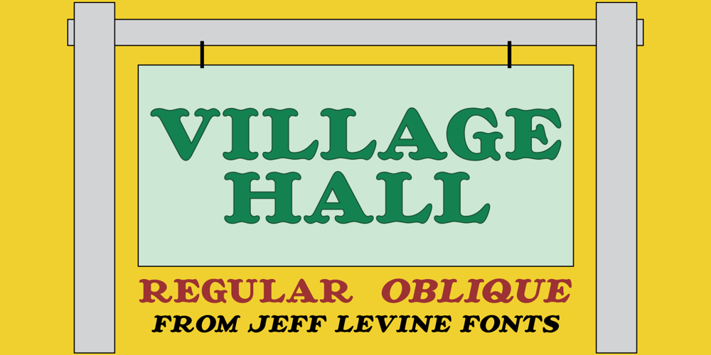 Village Hall JNL font