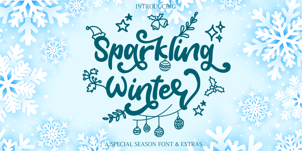 Sparkling Winter font