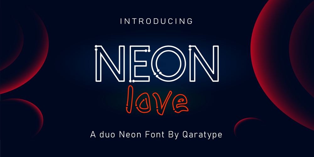 NEON Love font