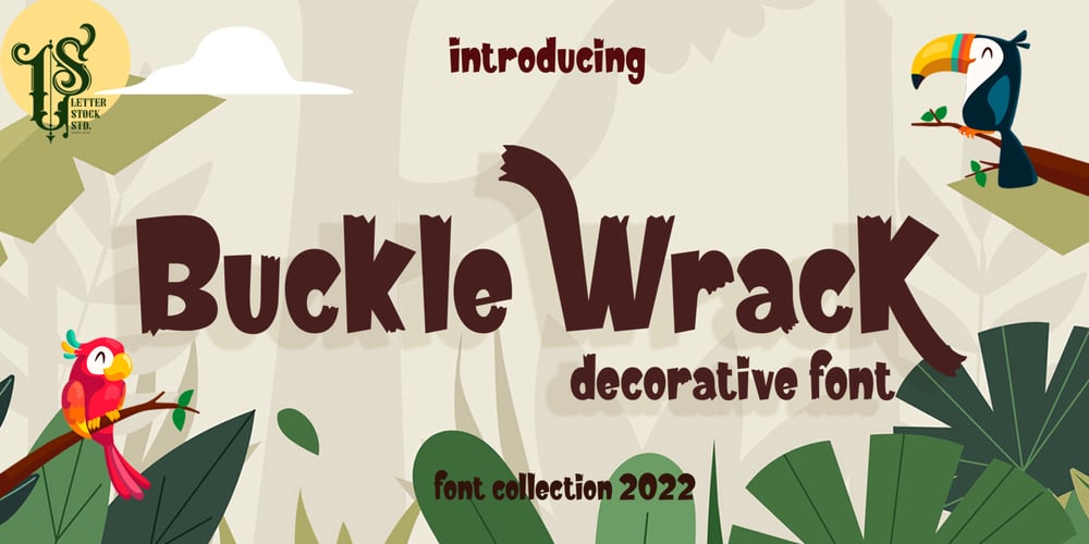 Buckle wrack font