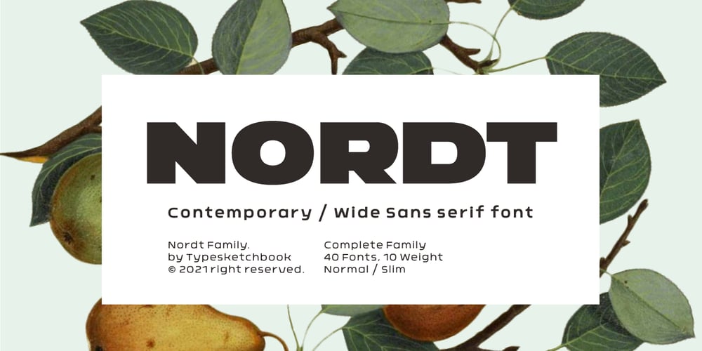 Nordt font