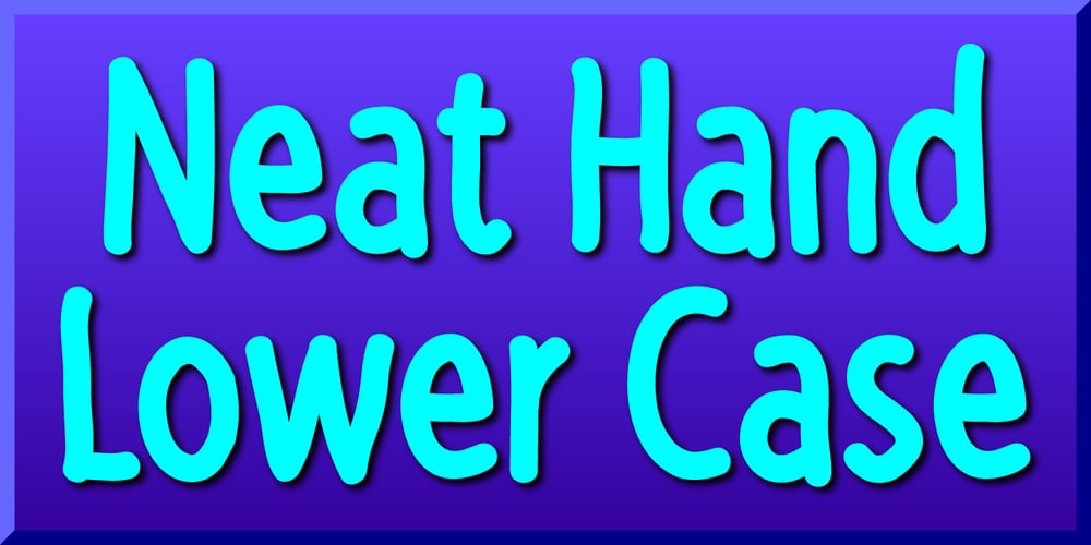 Neat Hand font
