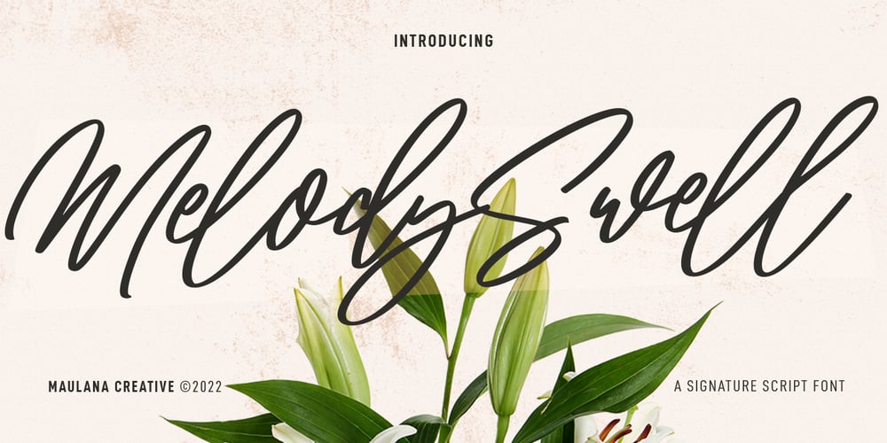 Melody Swell font
