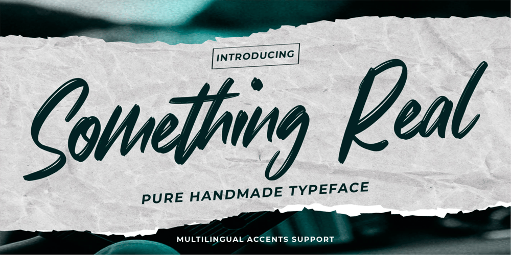Something Real font