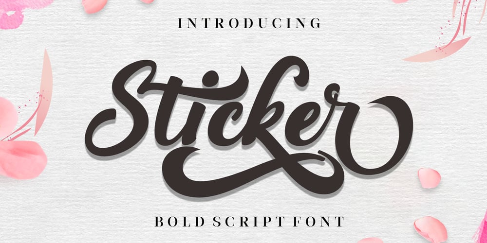 Sticker font