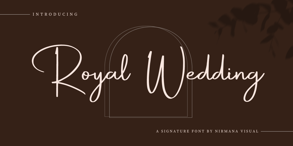 Royal Wedding font