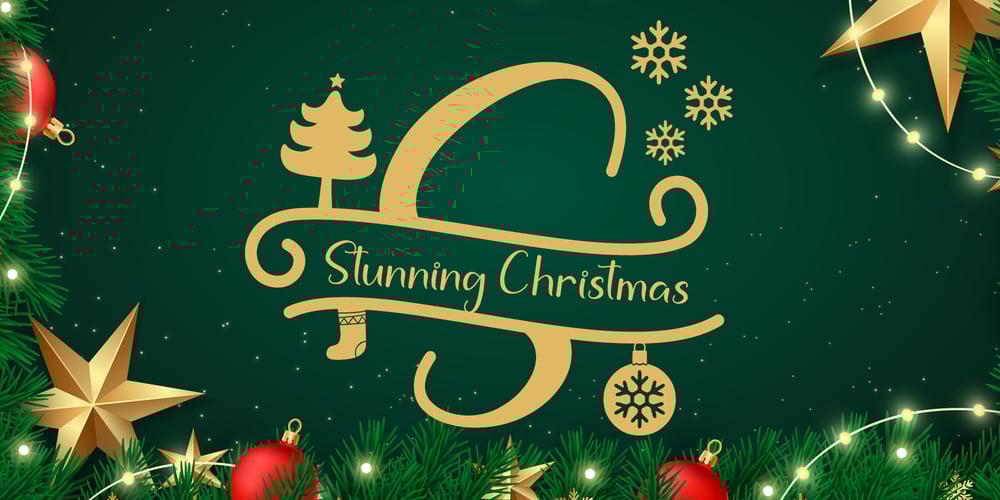 Stunning Christmas Monogram font