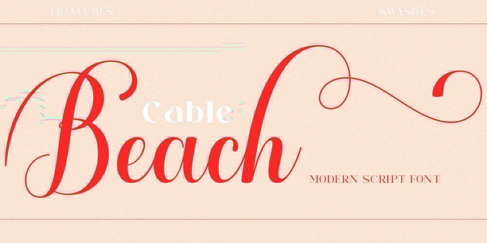 Cable beach font