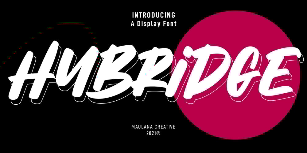 Hybridge font