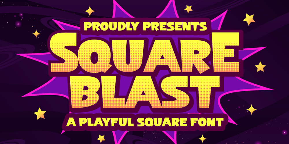 Square Blast font