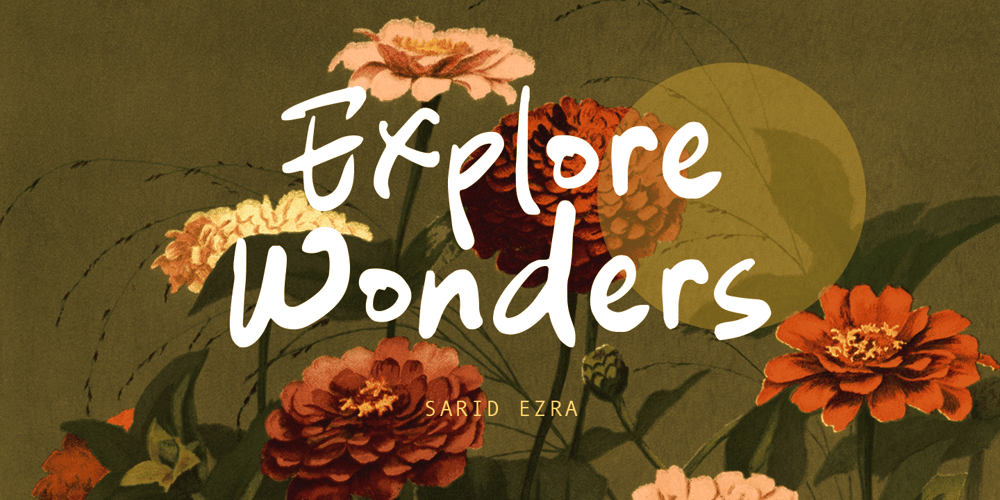 Explore Wonders font