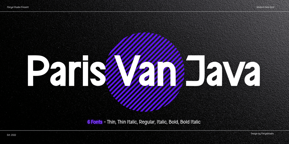 Paris Van Java font