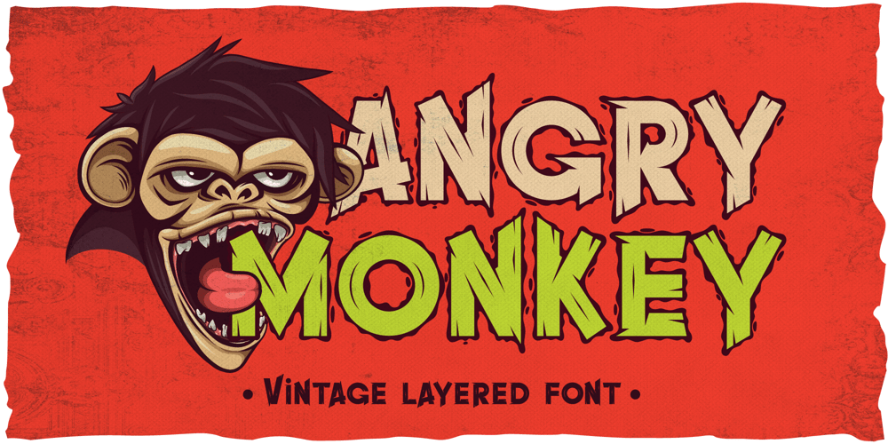 Angry Monkey font