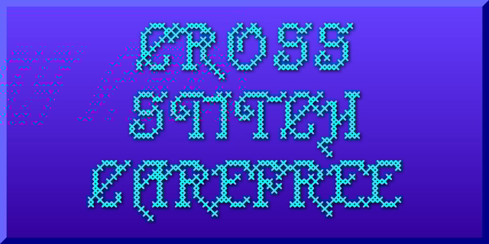 Cross Stitch Carefree font