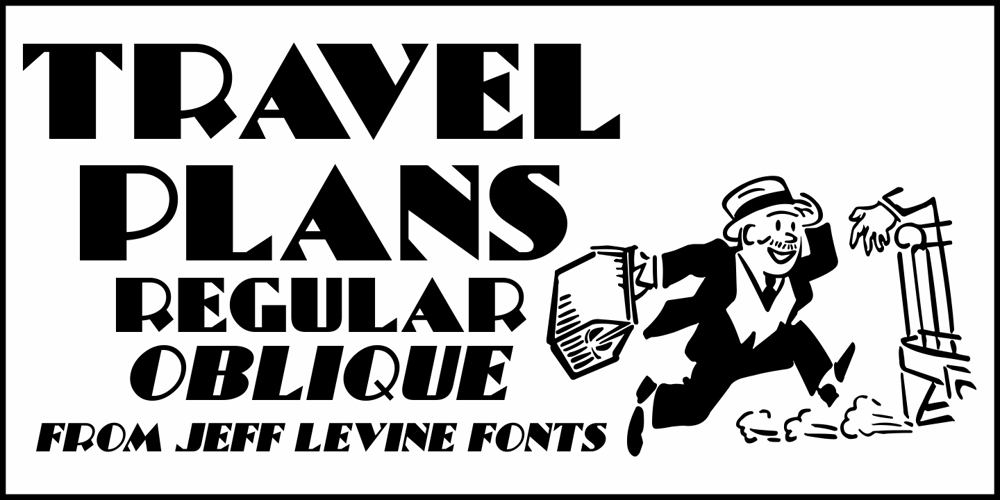 Travel Plans JNL font