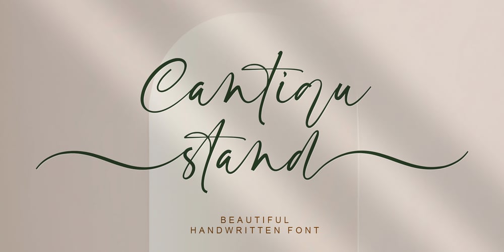 Cantiqu Stand font