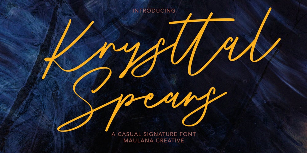 Krysttal Spears font