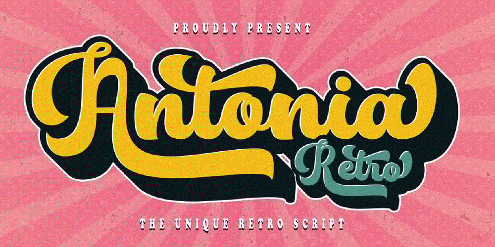 Antonia Retro font