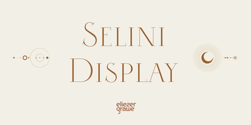 Selini Display font