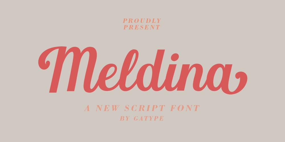 Meldina font