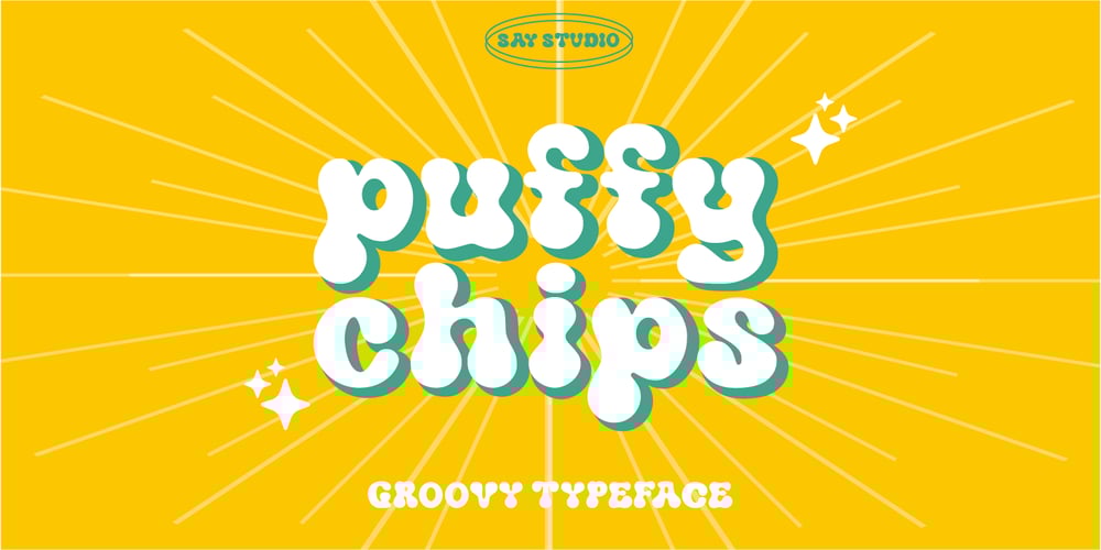 Puffy Chips font