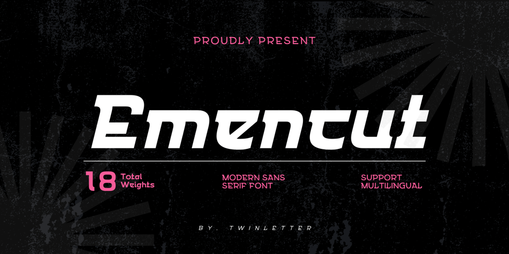 Emencut font