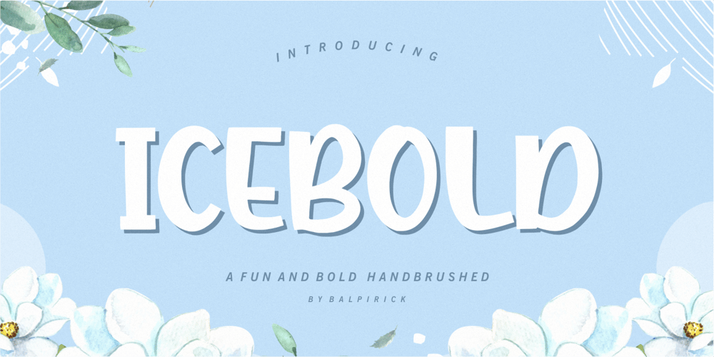 Icebold font