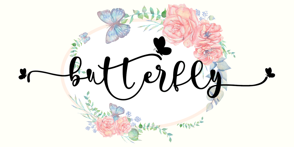 Pretty Butterfly font