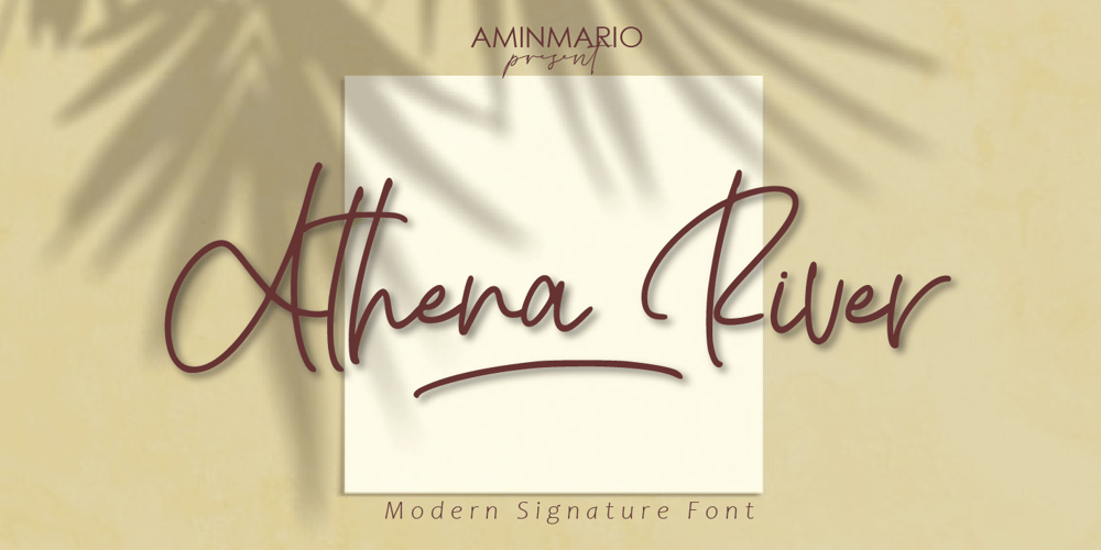 Athena River font